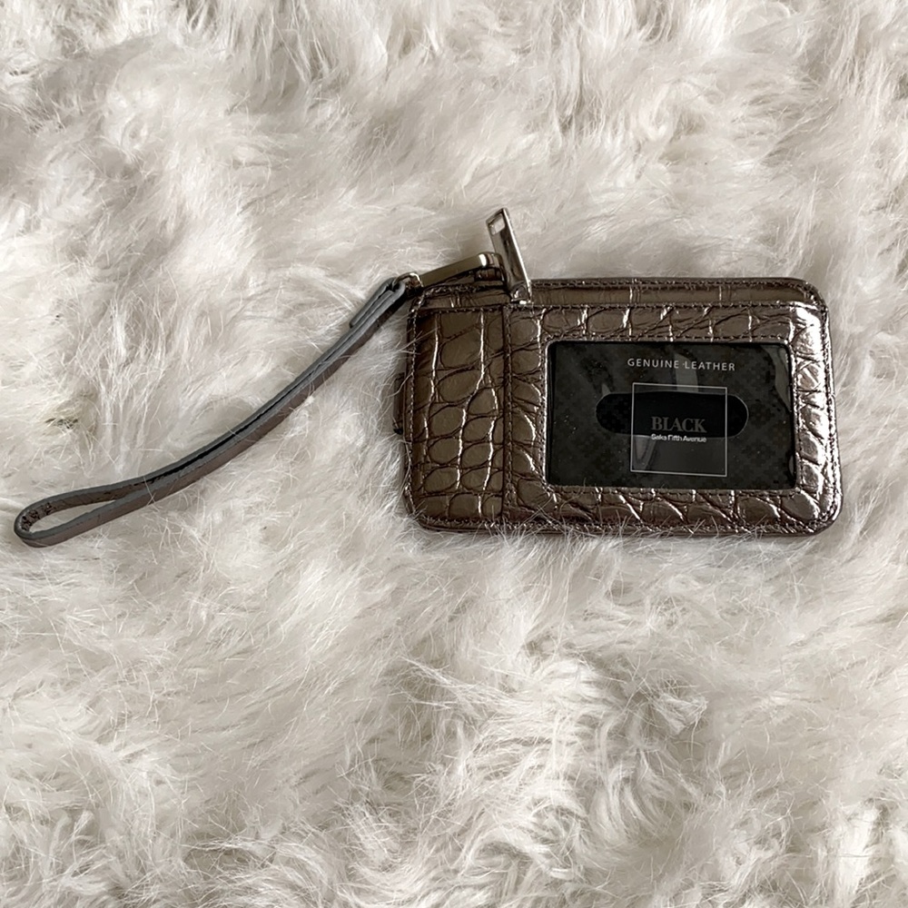Saks Fifth Genuine Leather Clutch
